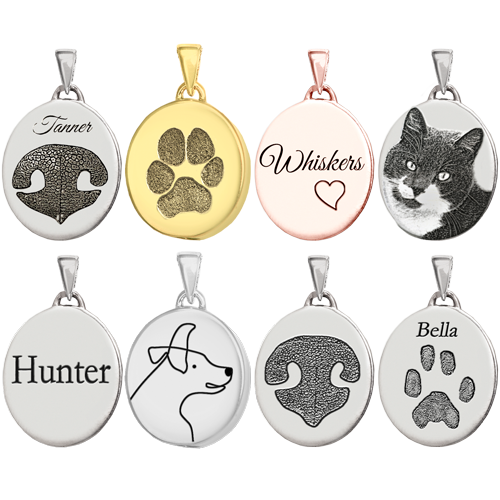 Pet Personalized Petite Oval Cremation Jewelry-Jewelry-New Memorials-Afterlife Essentials