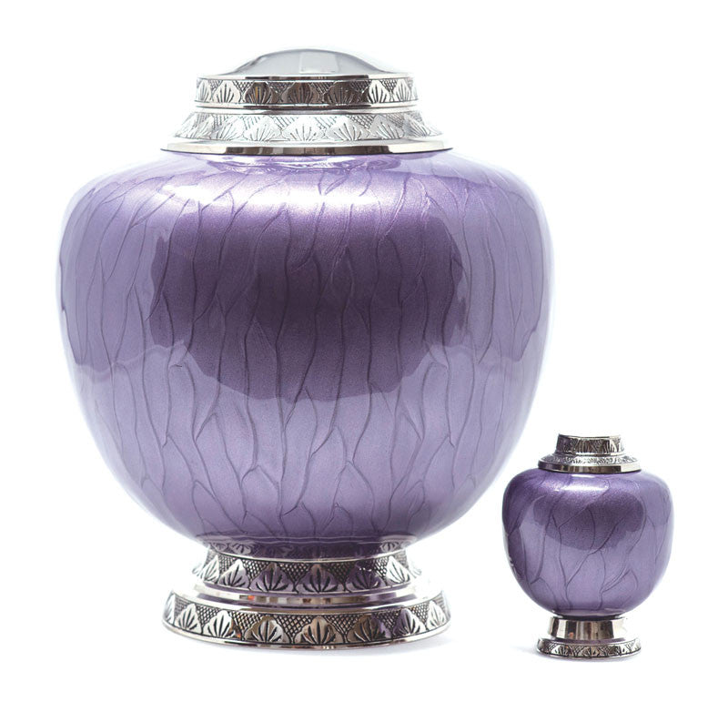 Royal Purple cremation urn, large/adult — Afterlife Essentials