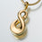 Infinity Pendant Cremation Jewelry-Jewelry-Madelyn Co-14K Yellow Gold-Free 24" Black Satin Cord-Afterlife Essentials
