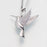 Hummingbird Pendant Cremation Jewelry-Jewelry-Madelyn Co-Sterling Silver-Free 24" Black Satin Cord-Afterlife Essentials