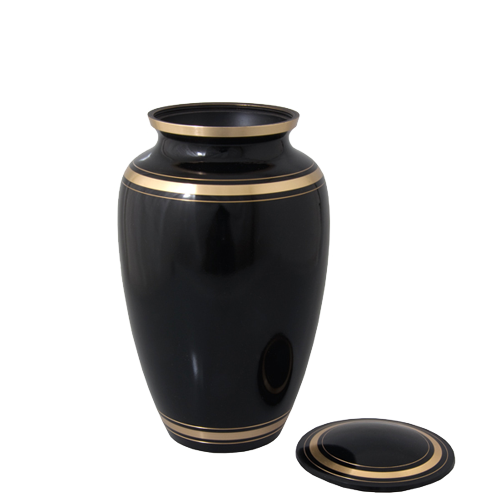 Plain Black Gold Series Dog Pet 60 cu in Cremation Urn-Cremation Urns-New Memorials-Afterlife Essentials