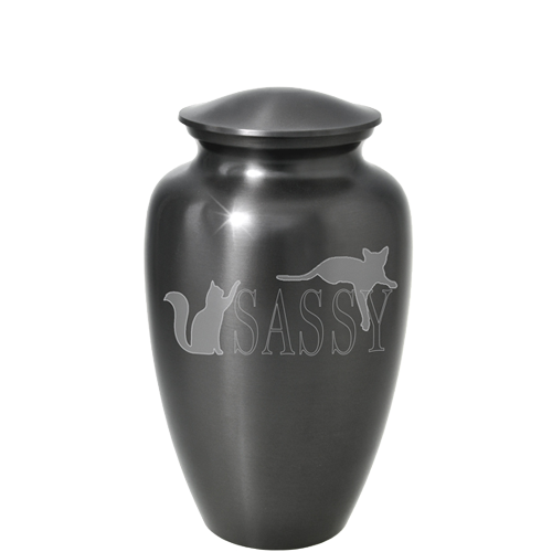 Sassy Cats Pet Medium 60 cu in Cremation Urn-Cremation Urns-New Memorials-Afterlife Essentials
