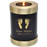 Candle Holder Series Round Espresso Hands Or Feet Baby Prints 20 cu in Cremation Urn-Cremation Urns-New Memorials-Afterlife Essentials