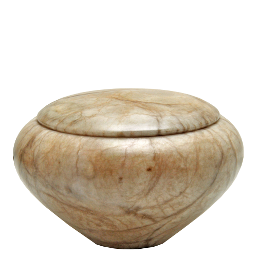 Alabaster Stone Grace Mini 6 cu in Cremation Urn Keepsake-Cremation Urns-New Memorials-Afterlife Essentials