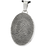 Oval Fingerprint Pendant Cremation Jewelry-Jewelry-New Memorials-Stainless Steel-Full-Coverage-Chamber (for ashes)-Afterlife Essentials