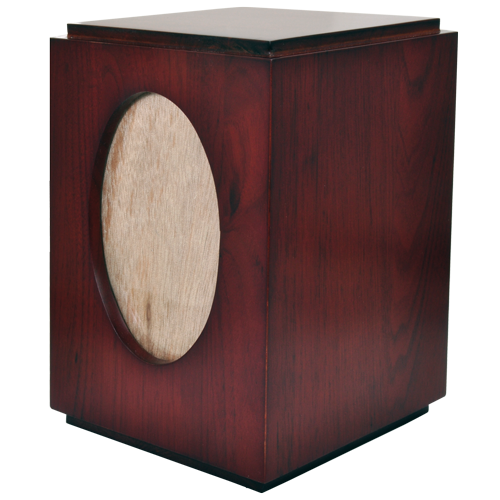 Cherry Finish with Oval Photo Frame Cat Pet 200 cu in Cremation Urn-Cremation Urns-New Memorials-Afterlife Essentials