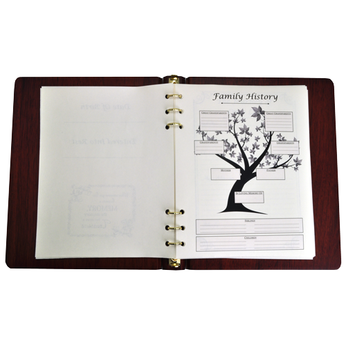 Funeral Guest Book Wooden Binder- Family Photo Option-Accessories-New Memorials-Afterlife Essentials