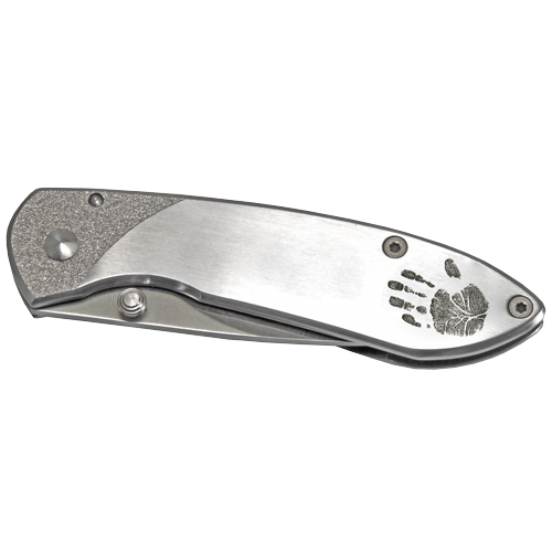 Pocket Knife Stainless Steel Handprint and/or Signature-Accessories-New Memorials-Afterlife Essentials