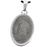 Oval Fingerprint Pendant Cremation Jewelry-Jewelry-New Memorials-Stainless Steel-Rim-No Chamber (flat)-Afterlife Essentials