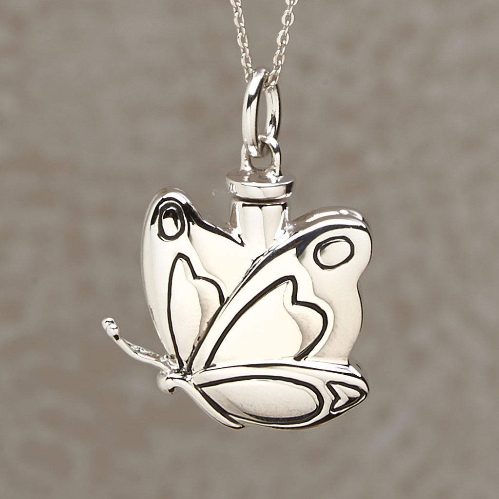 Butterfly Pendant Cremation Jewelry — Afterlife Essentials