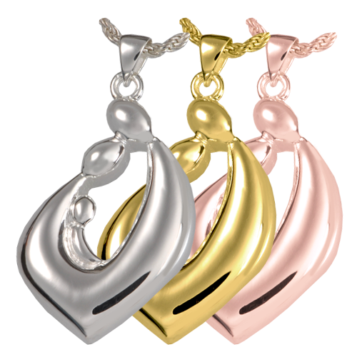 Family Embrace Teardrop Pendant Cremation Jewelry-Jewelry-New Memorials-Afterlife Essentials