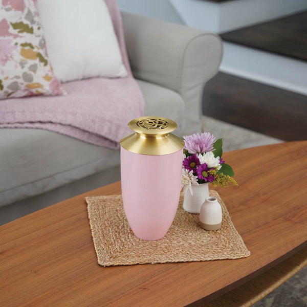 Cascade Scatter™ Monterey Rose Blush Full Size Cremation Urn-Cremation Urns-Terrybear-Afterlife Essentials