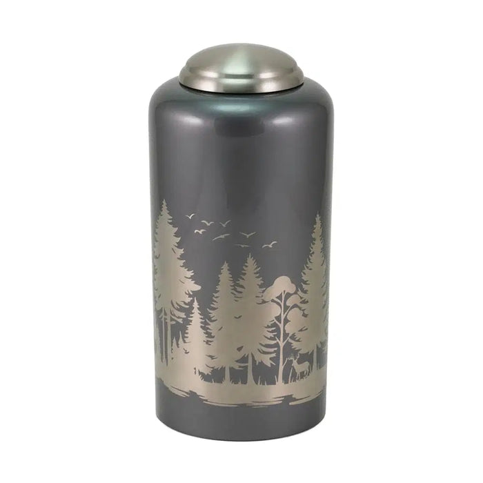 Eternal Essence Forest Gray Full Size Cremation Urn-Cremation Urns-Terrybear-Afterlife Essentials