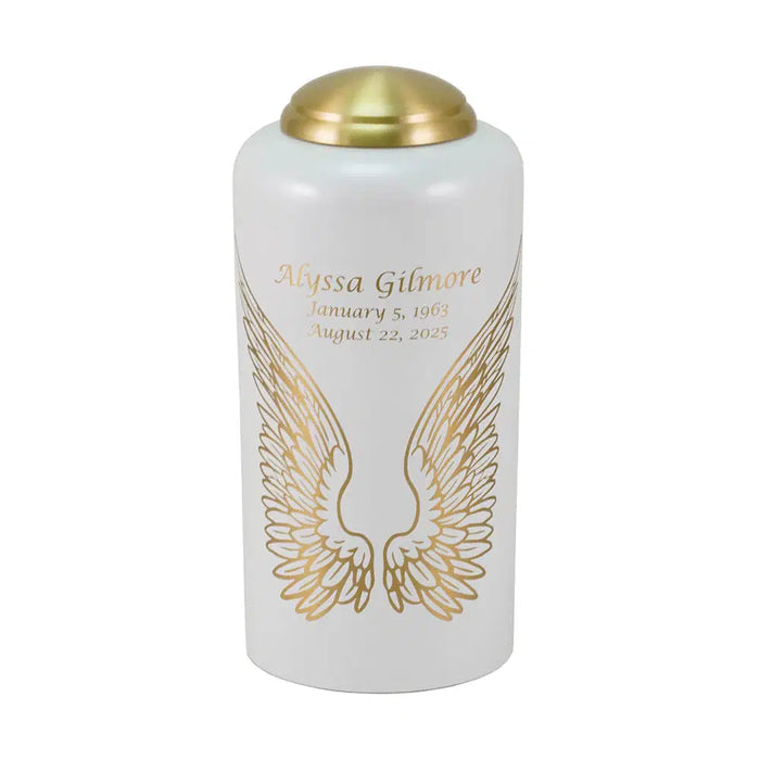 Eternal Essence Angel Wings Pearl Full Size Cremation Urn-Cremation Urns-Terrybear-Afterlife Essentials