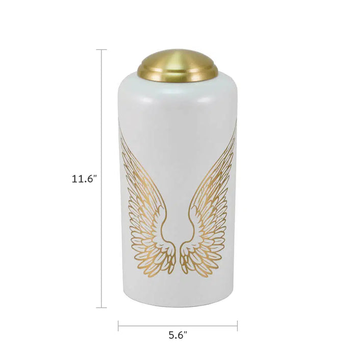 Eternal Essence Angel Wings Pearl Full Size Cremation Urn-Cremation Urns-Terrybear-Afterlife Essentials