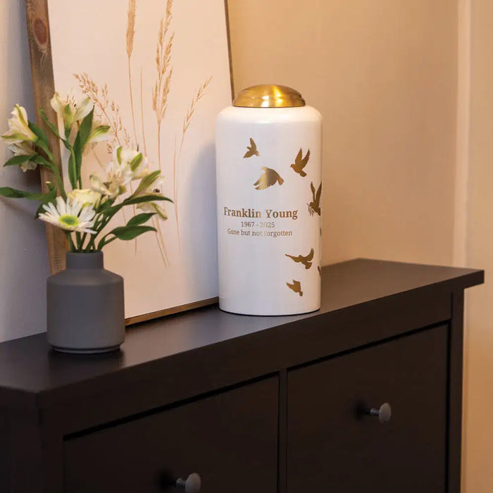Eternal Essence Ascent Pearl Full Size Cremation Urn-Cremation Urns-Terrybear-Afterlife Essentials