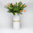 Vega Vase Urn, Medium size-Cremation Urns-Urns of Distinction-White with light wood-Afterlife Essentials