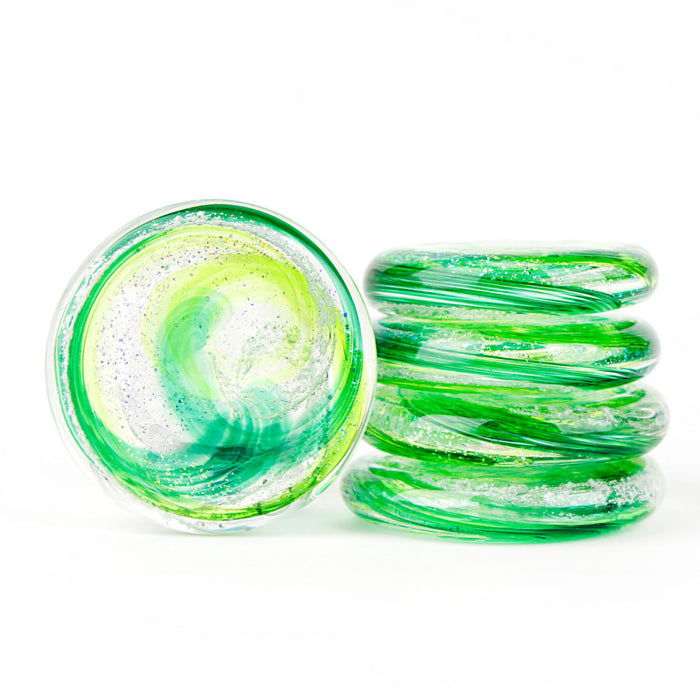 Living Glass Touchstones-Cremation Urns-The Living Urn-Lily Green-Afterlife Essentials