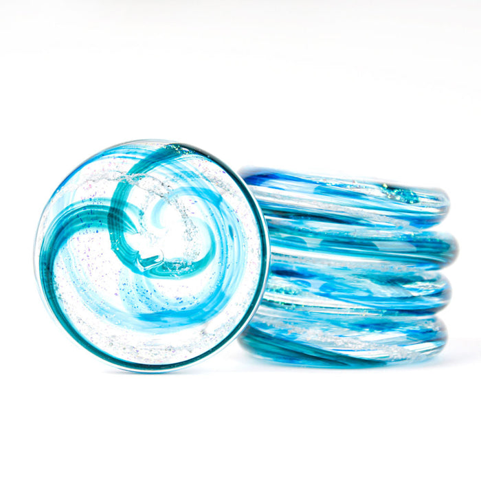 Living Glass Touchstones-Cremation Urns-The Living Urn-Ocean Blue-Afterlife Essentials