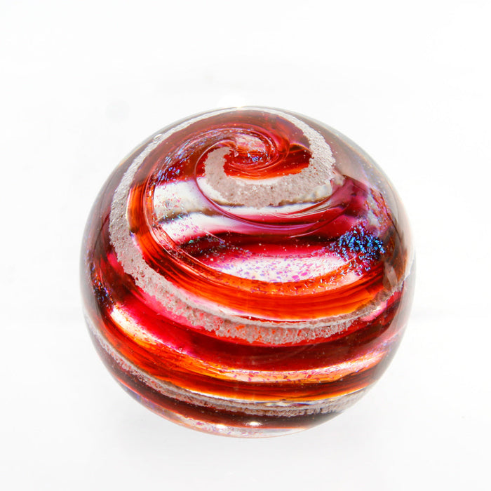 Living Orbs Glass Keepsake-Cremation Urns-The Living Urn-Sunset Orange-Afterlife Essentials