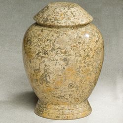 Liang Fossil 220 cu Stone Cremation Urn-Cremation Urns-Infinity Urns-Afterlife Essentials