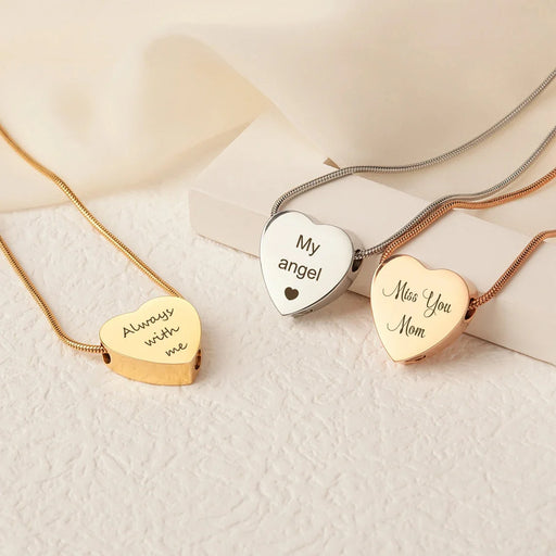 Precious Heart Memorial Necklace Cremation Jewelry-Jewelry-Anavia-Afterlife Essentials