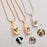 Pet Portrait Teardrop Memorial Necklace Cremation Jewelry-Jewelry-Anavia-Afterlife Essentials