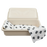 Standard Pet Casket - Almond with Black Paw Print-Pet Caskets-Titan Caskets-Small-Afterlife Essentials