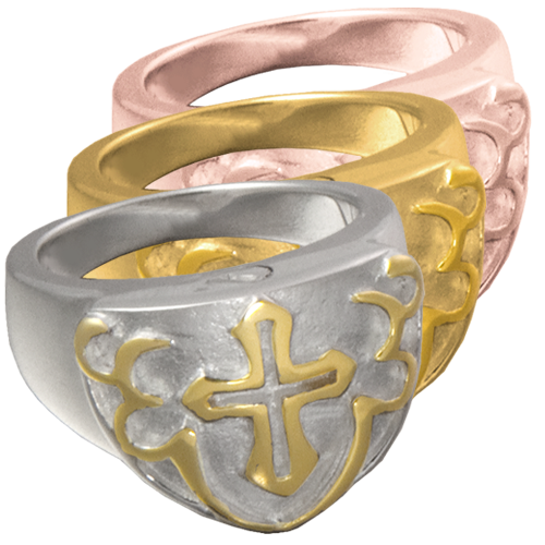 Pet Cremation Jewelry Cross Ring-Jewelry-New Memorials-Afterlife Essentials