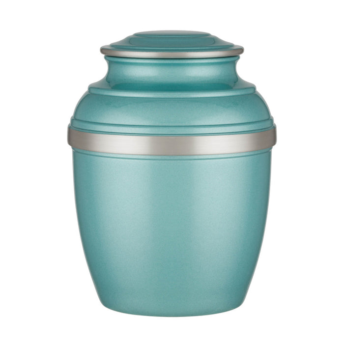 Fenton 220 cu. in. Cremation Urn-Cremation Urns-The Living Urn-Teal Green-Afterlife Essentials