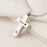 Birthstone Cross Memorial Necklace Cremation Jewelry-Jewelry-Anavia-Afterlife Essentials