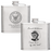 Personalized Flask + Collapsible Shot Glass-Accessories-New Memorials-Afterlife Essentials