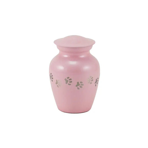 Classic Paw Pearl Pink Petite Cremation Urn-Cremation Urns-Terrybear-Afterlife Essentials