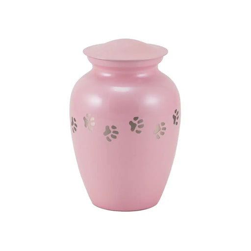 Classic Paw Pearl Pink Small Cremation Urn-Cremation Urns-Terrybear-Afterlife Essentials