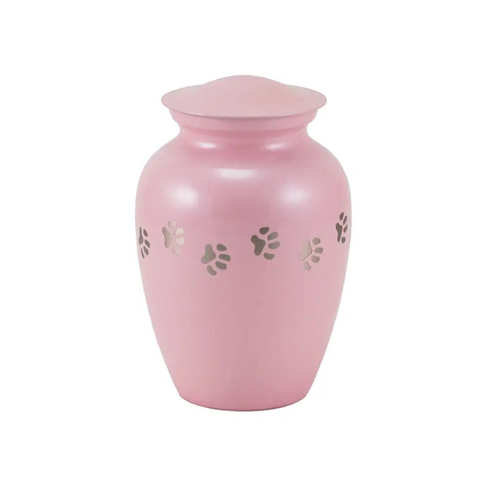 Classic Paw Pearl Pink Small Cremation Urn