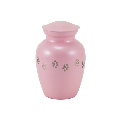 Classic Paw Pearl Pink Extra Small Cremation Urn-Cremation Urns-Terrybear-Afterlife Essentials