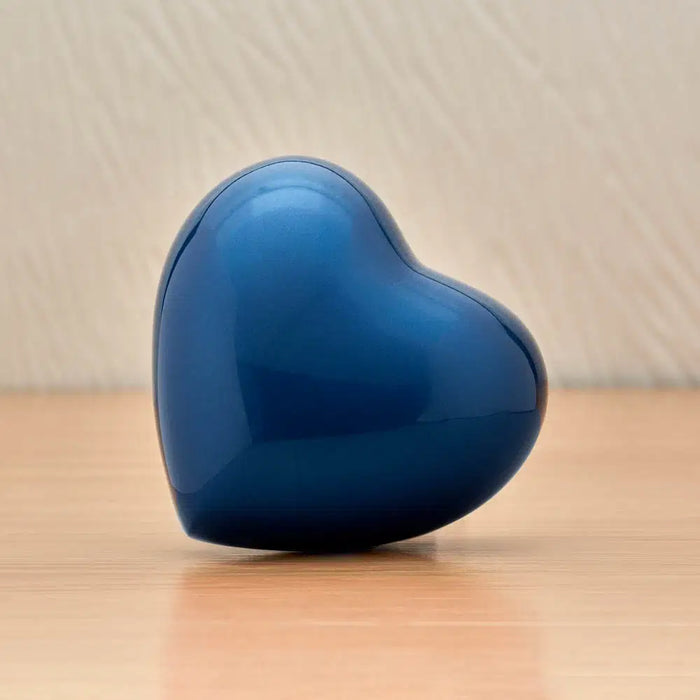Arielle Sky Blue Heart Cremation Urn