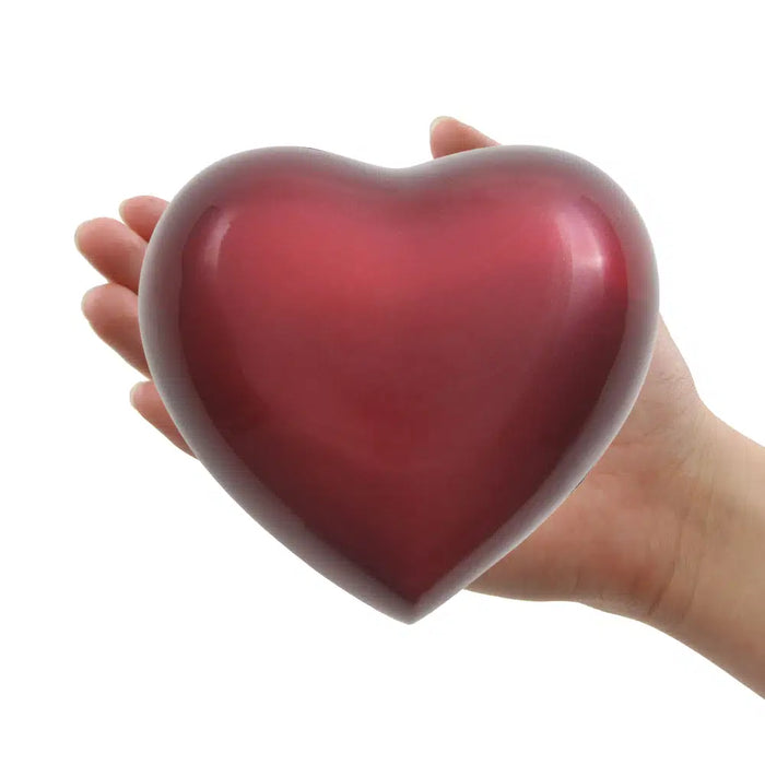 Arielle Ruby Heart Cremation Urn