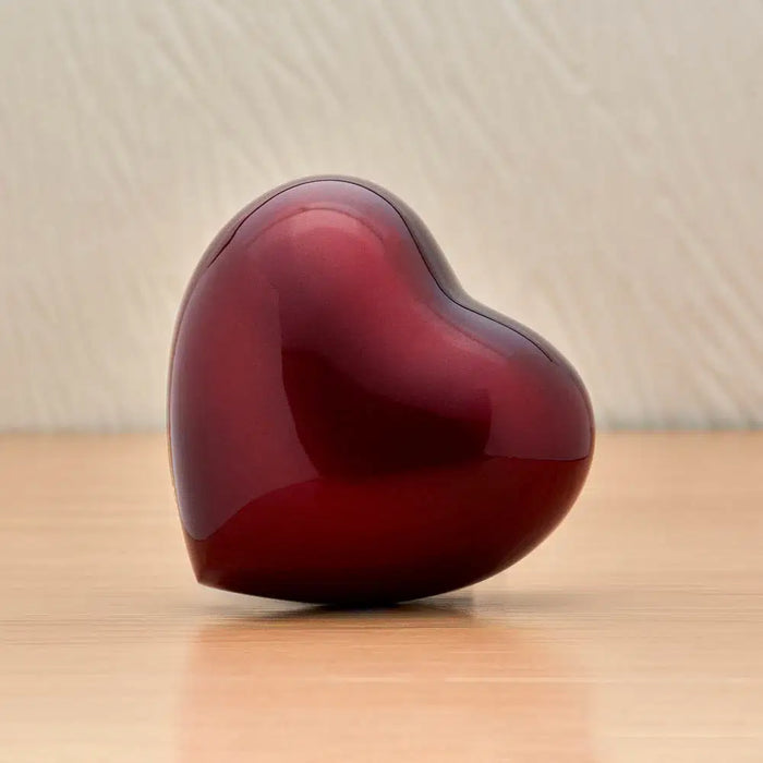 Arielle Ruby Heart Cremation Urn