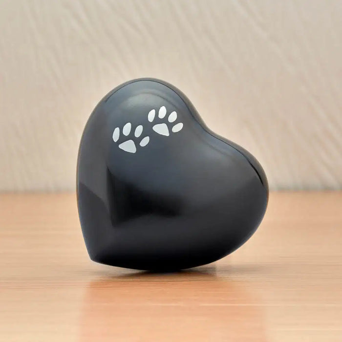 Arielle Slate Heart Paw Cremation Urn