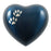 Arielle Blue Heart Paw Cremation Urn-Cremation Urns-Terrybear-Afterlife Essentials