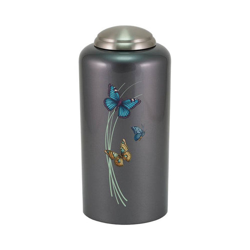 Enchanted Essence Butterflies Dark Gray Full Size Cremation Urn-Cremation Urns-Terrybear-Afterlife Essentials