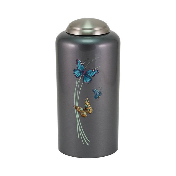 Enchanted Essence Butterflies Dark Gray Full Size Cremation Urn-Cremation Urns-Terrybear-Afterlife Essentials