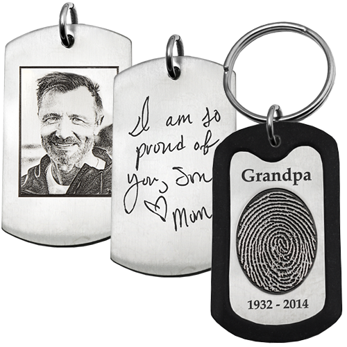 Personalized XL Stainless Steel Dog Tag-Jewelry-New Memorials-Afterlife Essentials