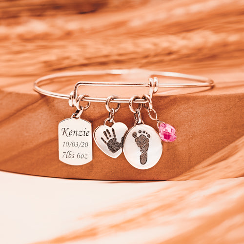 Petite Dog Tag Pawprint Cremation Jewelry-Jewelry-New Memorials-Afterlife Essentials