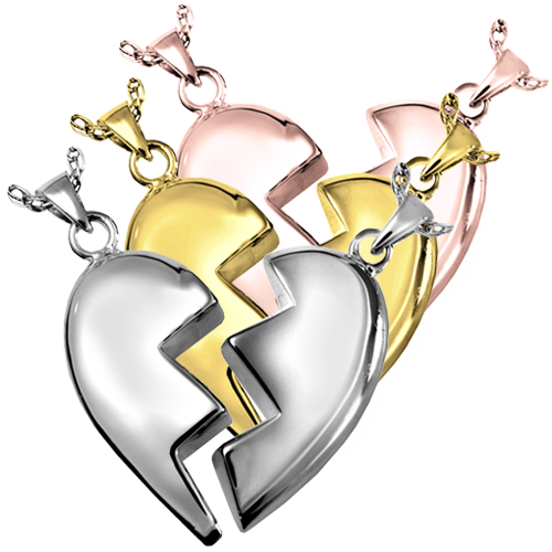 Separate Double Chamber Heart Pendant Cremation Jewelry-Jewelry-New Memorials-Afterlife Essentials