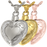 Double Etched Heart Cremation Jewelry-Jewelry-New Memorials-Afterlife Essentials