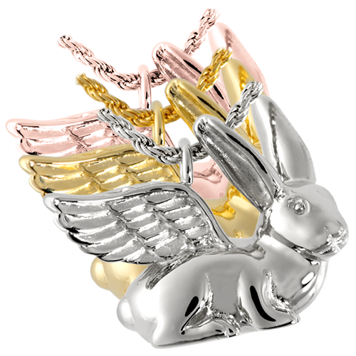 Rabbit (Ears Up) Pet Cremation Jewelry-Jewelry-New Memorials-Afterlife Essentials