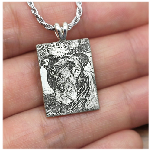 Pet Personalized Rectangle Cremation Jewelry-Jewelry-New Memorials-Afterlife Essentials