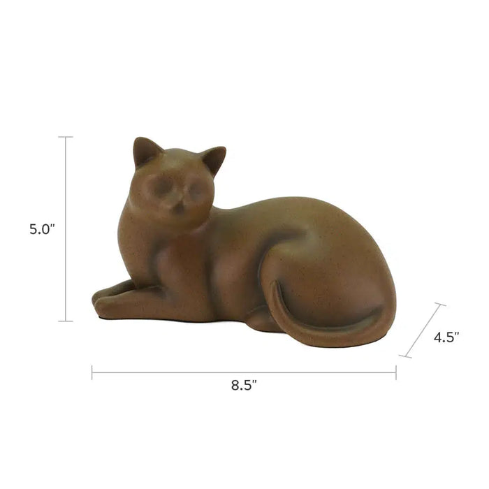 Cozy Cat Sable Petite Cremation Urn